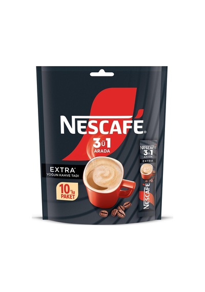 Nescafé 3ü1 Arada Extra Paket 10 X 16.5 G - 7 Adet Tarı Çözünebilir