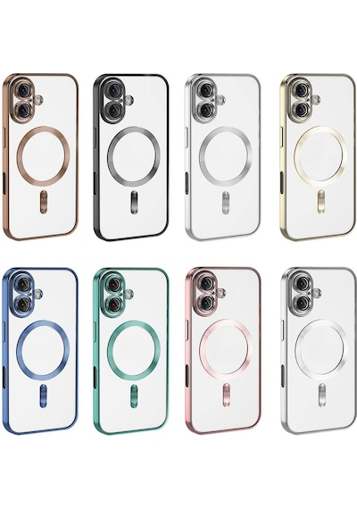 Ardemix Apple iPhone Uyumlu 16 Plus Kılıf Kamera Korumalı Magsafe Wireless Şarj Özellikli Demre K Yeşil