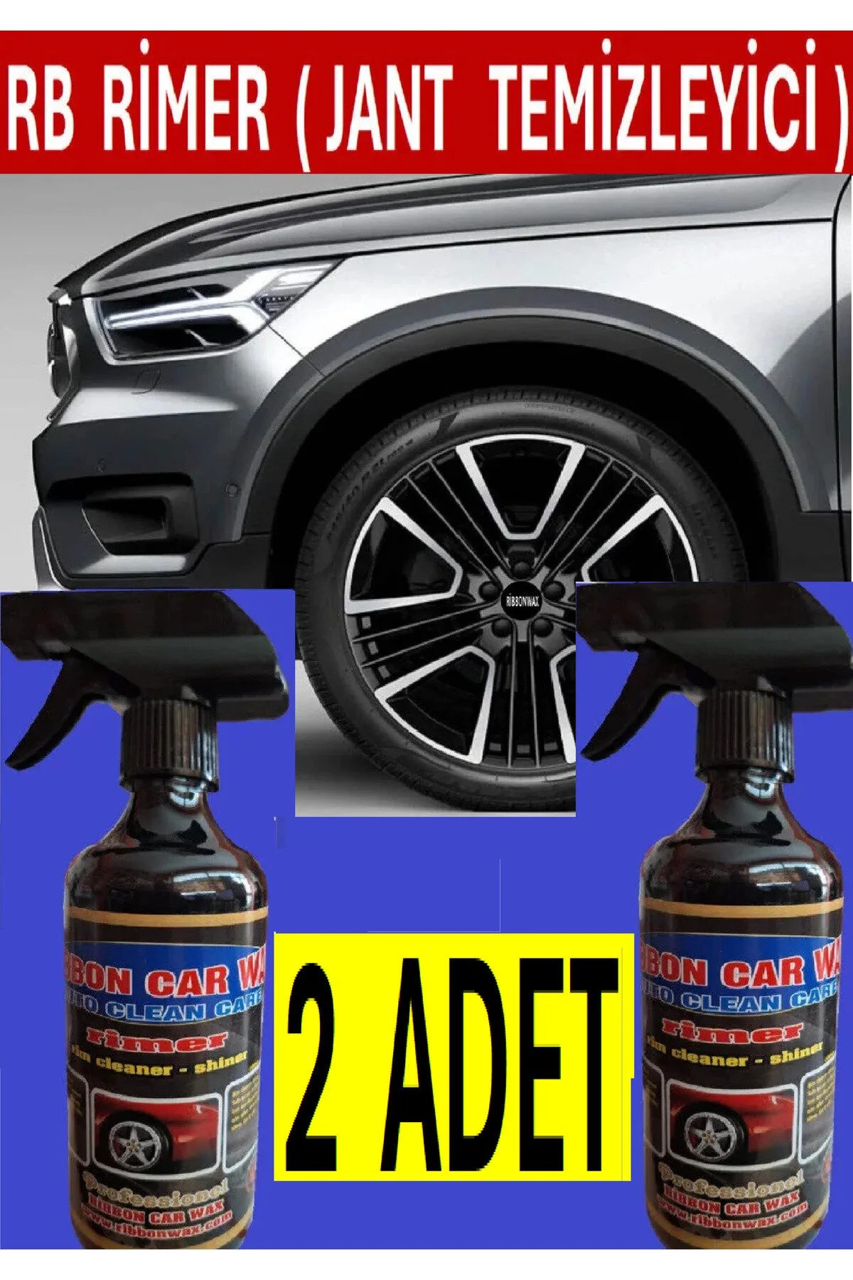 2 Adet Rb Rimer Etkin Jant - Balata Temizleyici 500 Ml