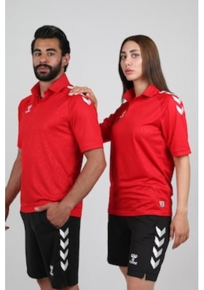 Hummel Dream Kamp Tişört, Polo Yaka Kırmızı