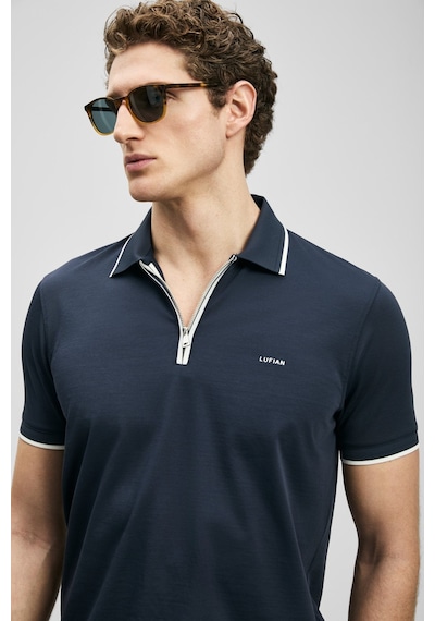 Lufian Chase Erkek Polo Yaka T-shirt 111040236 Lacivert