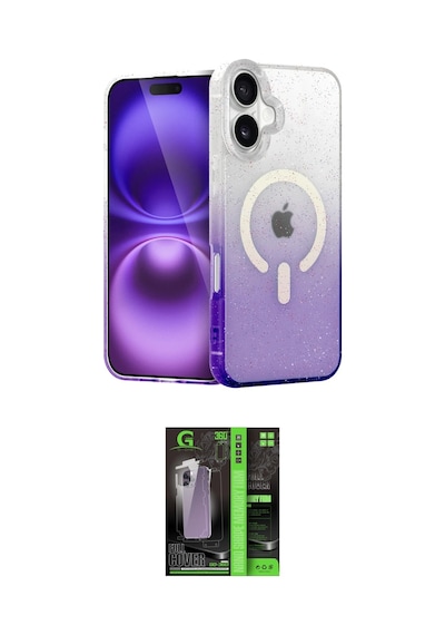 Cep 20-26 Apple Uyumlu İphone 16 Kılıf Eksen Minimal Özel Seri İkili Koruma Seti Najmaddin Pembe