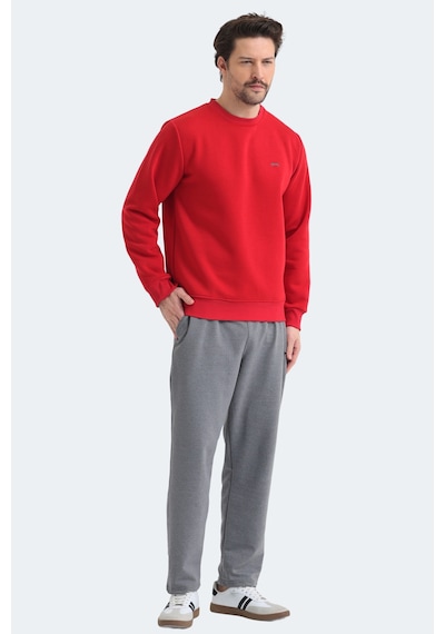 Slazenger Megar I Erkek Kırmızı Sweatshırt Kırmızı