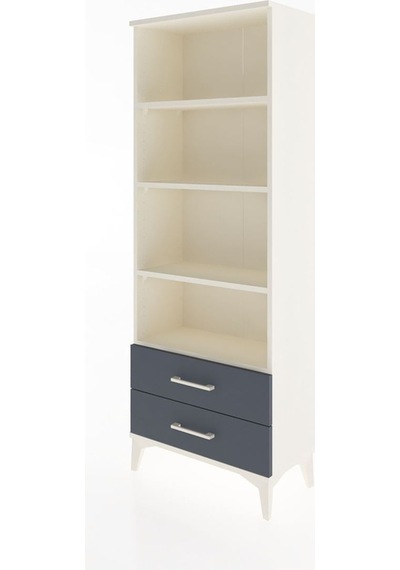 Arges Dolap 4 Raflı 2 Çekmeceli 60x30x163 Aytaşı-antrasit Aytaşı