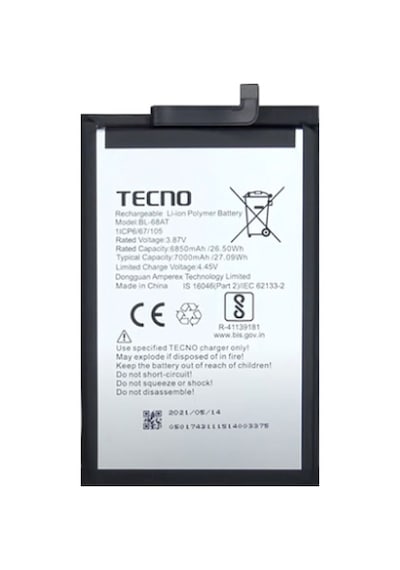 Tkgz Tecno Pova 3 Batarya Pil  Batarya