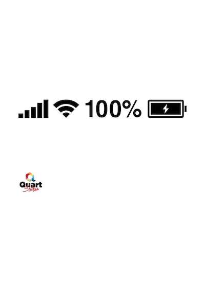 Batarya Pil Wifi Icon Oto Sticker Araba Cam Sticker (535421604)