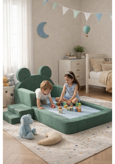 Yatella Pofidik 3'ü 1arada Oyun & Yatak 70 X 130 CM Mavi