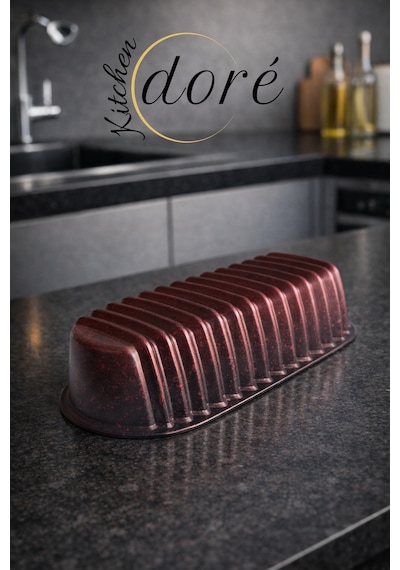 Baton Kek Kalıbı Cherry Red Kalın Döküm Üç Katmanlı Kaplama 525 Gram Kırmızı