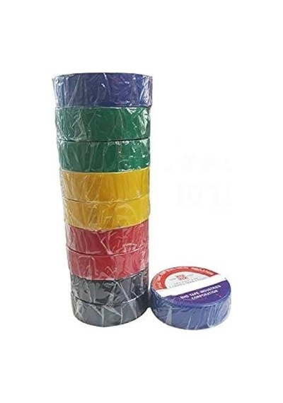 Izole Elektrik Bandı 10'lu Paket - Siyah - Globe Plastik Izole Elektrik Bandı - Siyah