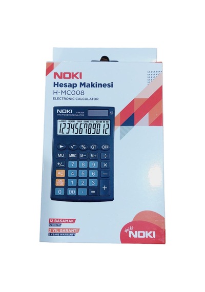 Masaüstü Hesap Makinesi 11x17 Cm 12 Basamaklı Orta Boy Güneş Enerjili 2 Yıl Garantili Siyah Çok Renkli