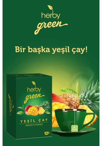 Herby Ice Tea Açai Ananas 12'li Şeker İlavesiz Soğuk Çay + Yeşil Çay Mango Ve Ananas 18'li