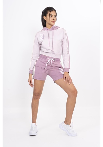 Maraton Sportswear Regular Kadın Basic Koyu Lila Şort 21159-koyu Lila
