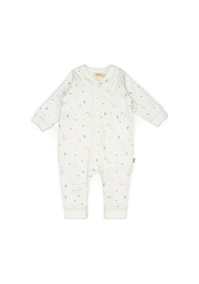 Babycosy Organic Wear Bebek Uzun Kollu Tulum %100 Organik Pamuk - Yenidoğan - Csy8032 Ecru