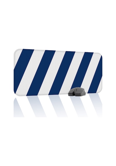 Mavi Beyaz 70x30 Xl Taraftar Gaming Oyuncu Mouse Pad Kaymaz Taban Büyük Klavye Fare Altlığı Şerit
