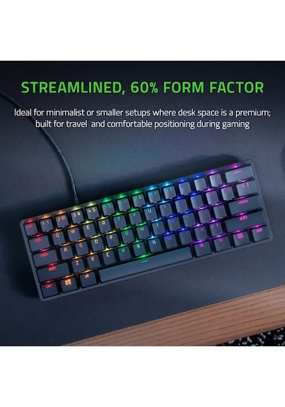 Razer Huntsman Mini Mor Anahtar - Opto-mekanik Anahtarlı Kompak