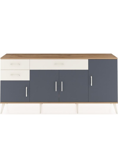 Arges Konsol 3 Raflı 3 Çekmeceli 4 Kapaklı 176x30x83 Çam-antrasit/aytaşı Antrasit/aytaşı Arges Konsol 3 Raflı 3 Çekmeceli 4 Kapaklı 176x30x83 Çam-antrasit/aytaşı Antrasit/aytaşı