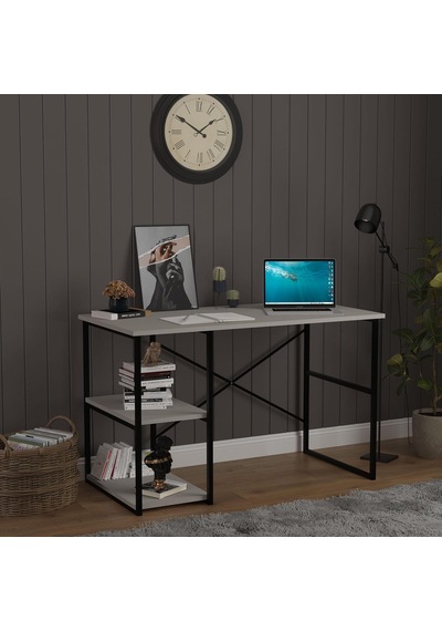 Asra Trend Kül Gri Metalçm01 Raflı Metal Çalışma Masası 120x60 Cm 2 Katlı Yan Raflı Bilgisayar Masası Endüstr Diğer Asra Trend Kül Gri Metalçm01 Raflı Metal Çalışma Masası 120x60 Cm 2 Katlı Yan Raflı Bilgisayar Masası Endüstr Diğer