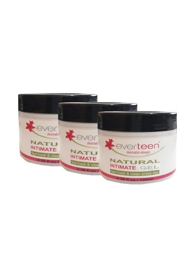 Everteen Natural Intimate Gel Kadınlara Özel Genital Bölge Temizleme Jeli 100ml 3 Adet