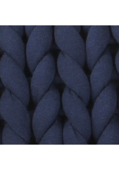 Hmy1801 Chunky Örgü Yastık Lacivert