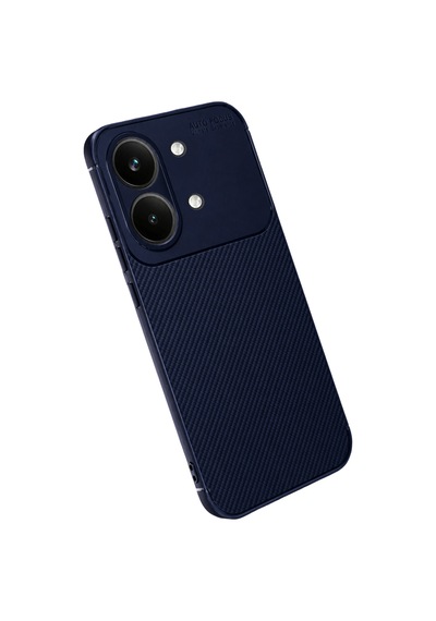 Xiaomi Poco X8 Pro Max Uyumlu Auto Focus Karbon Kapak - Lacivert