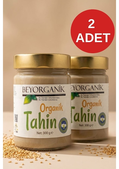 Organik Tahin 300gr 2'li Salmonella Ve Pestisit Analizli