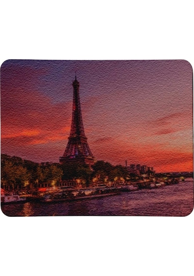 Paris Eyfel Kulesi Desenli Kaymaz Taban Optik Bilgisayar Notebook Mouse Pad Maus Ped 17,5x21,5cm