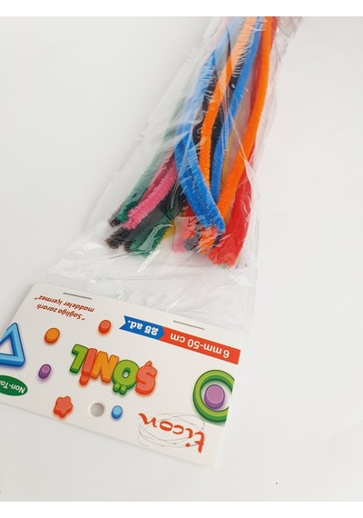 6 Mm Şönil Canlı Renkler 50cm-25 Li Paket