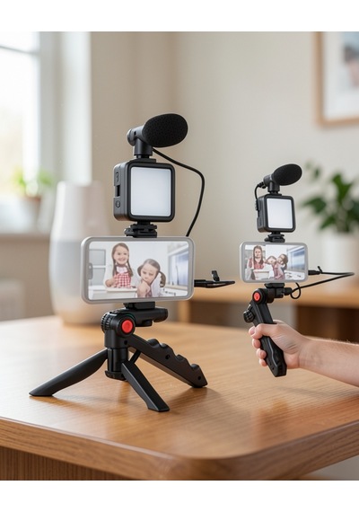 Video Tutucu Kompakt Mikrofonlu Tripod Uuczzzay49kameratelefontutucu1 Belirtilmemiş