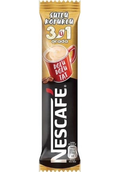 Nescafe 3'ü 1 Arada Sütlü Köpüklü Hazır Kahve 72 x 17.4 G