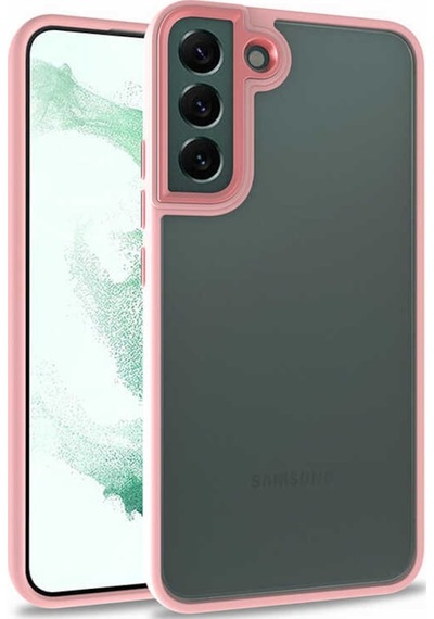 Galaxy S22 Kılıf Zore Flora Buton,Kenar Çevresi Renkli Kılıf