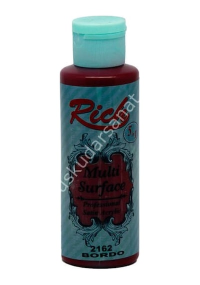 Rich Multi Surface Her Yüzey İçin Akrilik Boya 130 cc. 2162 BORDO