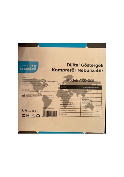 Dijital Göstergeli Kompresör Nebulizatör, Küçük Ve Hafif, Sessiz, Zamanlama Fonksiyonlu - Axd-305