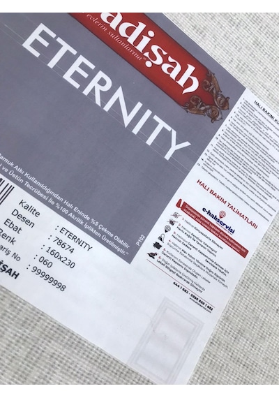 Padişah Halı Eternity 78674 060 Serisi Akrilik Salon Oturma Odası Halısı Krem - Gri