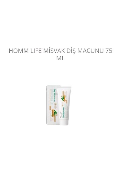 Homm Life Misvak Diş Macunu Çürük Önleyici