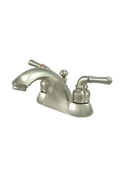 Brass Kb2628 Napoli 4 İnç Centerset Lavabo Bataryası, Fırçalanmış Nikel