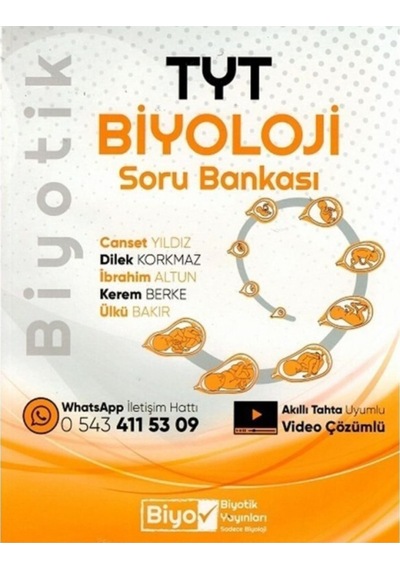 Tyt Biyoloji Biyotik Soru Bankası 2021