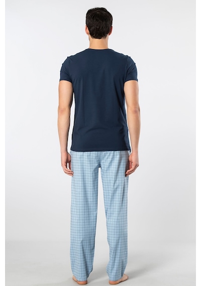 Cacharel Erkek Dokuma Pijama Takımı 2238/mavi 2 Mavi