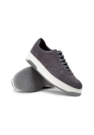Deery Hakiki Süet Gri Erkek Sneaker Ayakkabı - 01965Mgrıe04 Gri