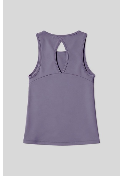 Tommy Life Eflatun Standart Fit Çapraz Sırt Detaylı Kadın Spor Atlet - 97296