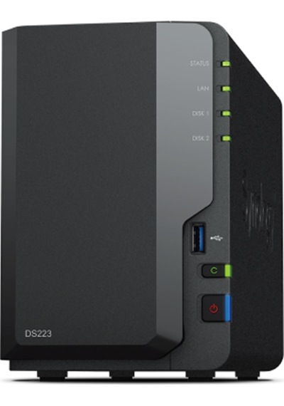 Synology DS223 2 Slot All In One Nas Depolama Unitesi Siyah