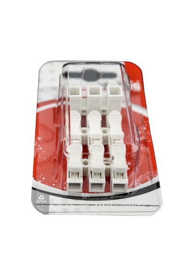 Tek-iş Yaylı Basmalı Klemens 3 X 0.50-2.5 Mm 3 Adet