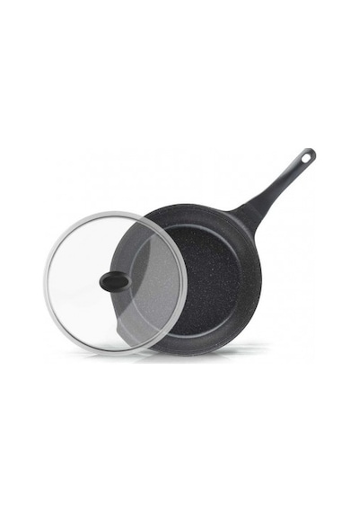 Thermoad Granit Döküm Wok Tava 28 Cm Gri