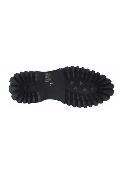 Poletto Hakiki Deri /tekstil Sıyah Çizme Düz 5780 77 S-848 Siyah