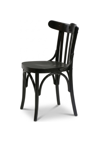 Clara Retro Thonet Kolçaklı Ahşap Sandalye Siyah