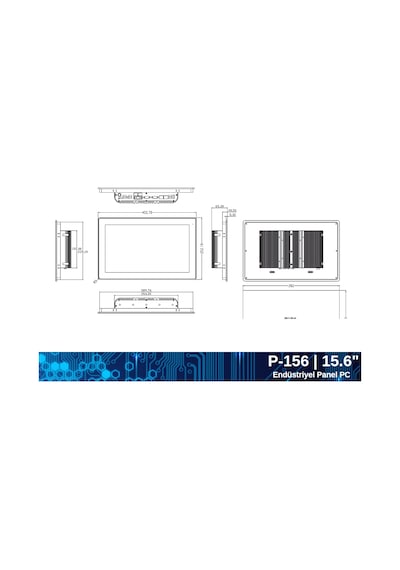 Maxwera P-156 i5-8260U 8 GB 256 GB SSD 15.6" Panel PC