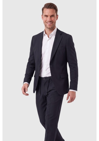 Deepsea Erkek Lacivert Slim Fit Likralı Gofre Kumaş Takım Elbise İpli Lastikli Pantolon 2602326 Deepsea Erkek Lacivert Slim Fit Likralı Gofre Kumaş Takım Elbise İpli Lastikli Pantolon 2602326