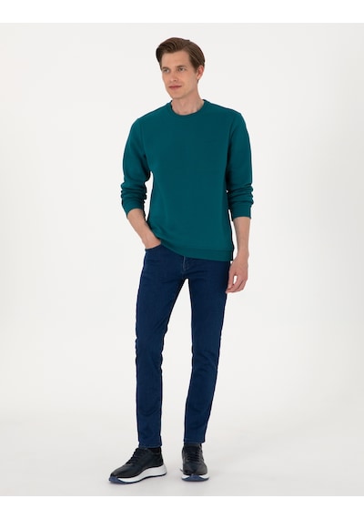 Pierre Cardin Erkek Zümrüt Sweatshirt 50315021-vr055 Zümrüt