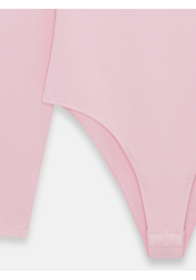 Dilvin 32549 Kayık Yaka Bodysuit-toz Pembe Toz Pembe