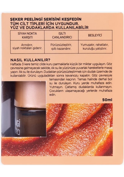 L'Oreal Paris Işıltı Canlandırıcı Şeker Peelingi 50 ML
