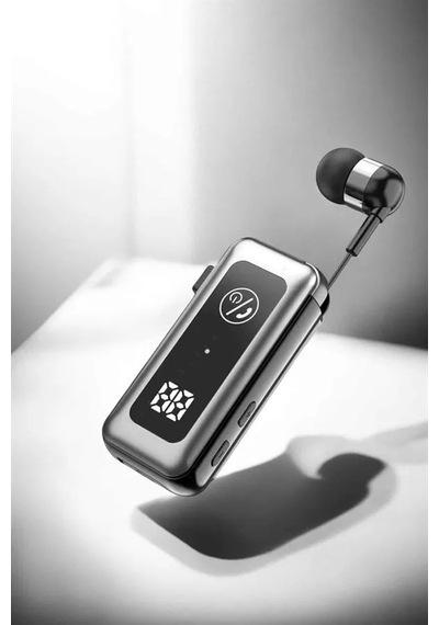 Kablolu Makaralı Bluetooth Kulaklık Uzun Pil Ömrü Dijital Göstergeli Uzun Pil Ömrü Kulaklık